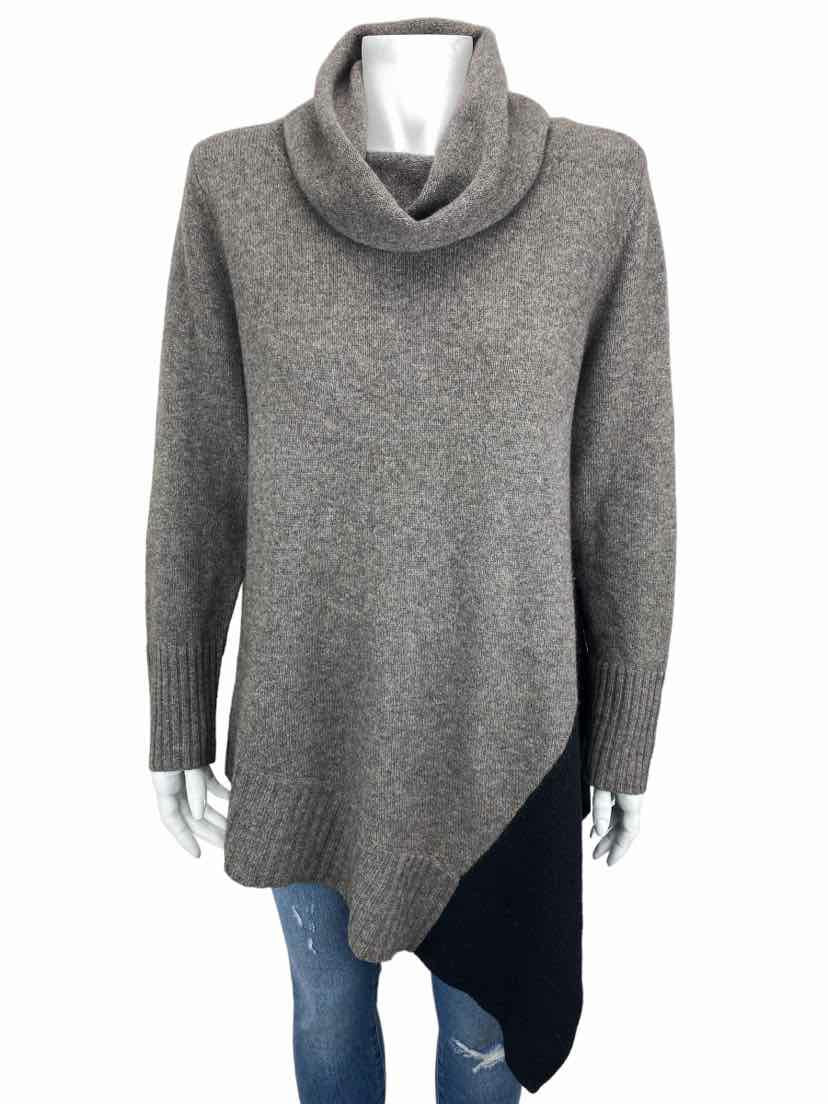 Cowl neck asymmetrical sweater hotsell