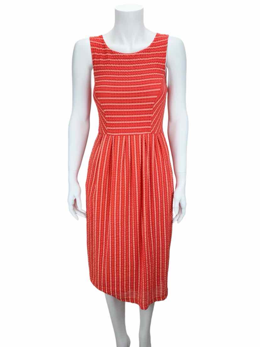 Pre-Loved Anthropologie 9-HI5 StCL Women's Stripe Lace Midi Dress Coral  Size XS – Elle & Beck