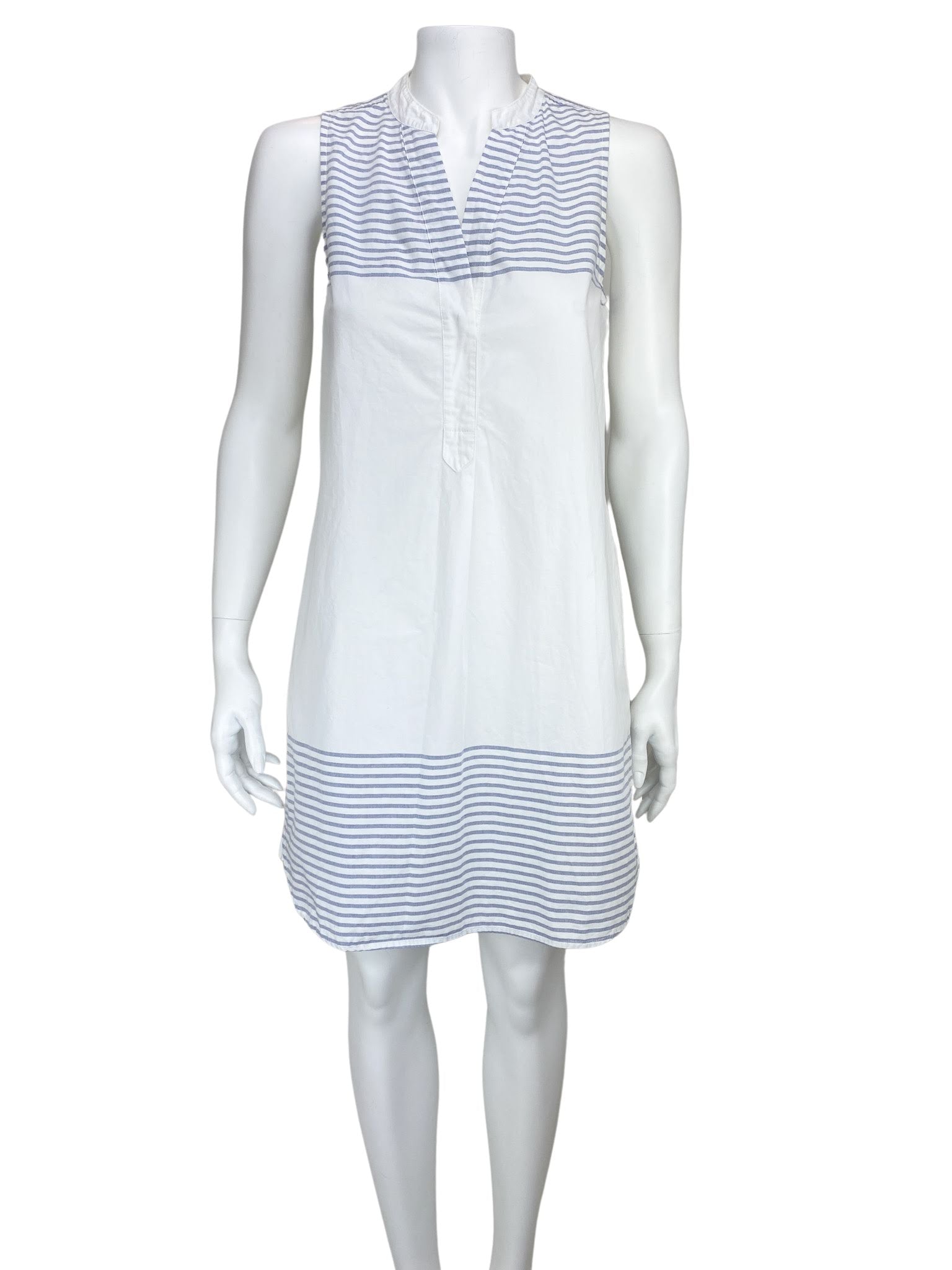 madewell shirt dress Pre-Loved Madewell, Women's Stripe/Solid Shirt Dress, White/Blue, Size XS –  Elle & Beck