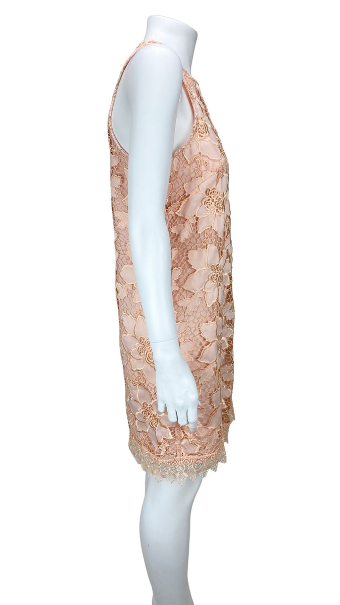 Lovers + Friends Women's Floral Lace Dress Pale Peach Size M