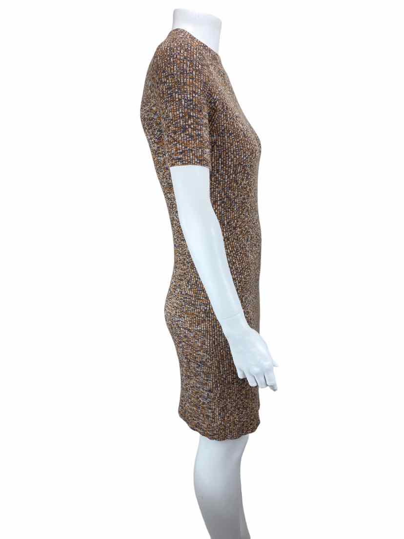 grey knit sleeveless dress Handsy Grey and Cream Organic Cotton Knit Sleeveless Mini Dress by Another Girl S main image 0