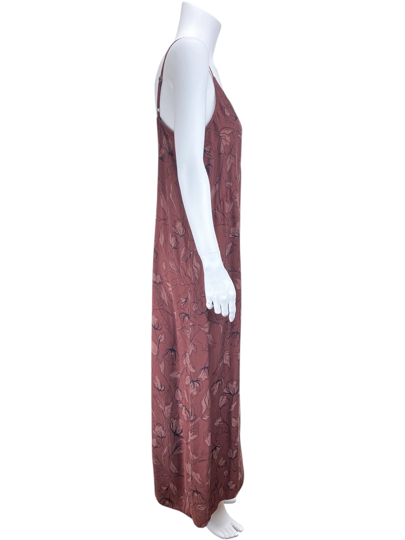 Pre-Loved Nordstrom Women's Tonal Sketch Floral Maxi Slip Dress Brown Size L – Elle & Beck Pre-Loved Nordstrom Women's Tonal Sketch Floral Maxi Slip Dress Brown Size L – Elle & Beck