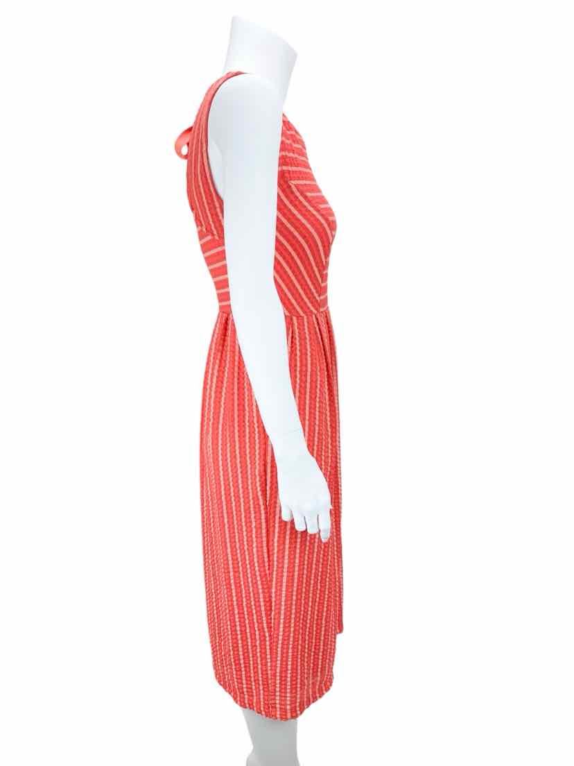 Pre-Loved Anthropologie 9-HI5 StCL Women's Stripe Lace Midi Dress Coral  Size XS – Elle & Beck