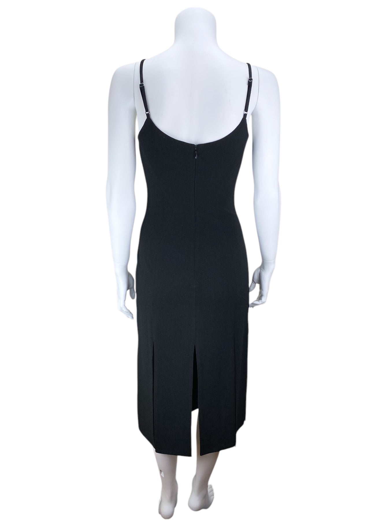 knee length dresses for ladies Pre-Loved Dress The Population Women's Devon Carwash Fringe Dress Black Size XS – Elle & Beck