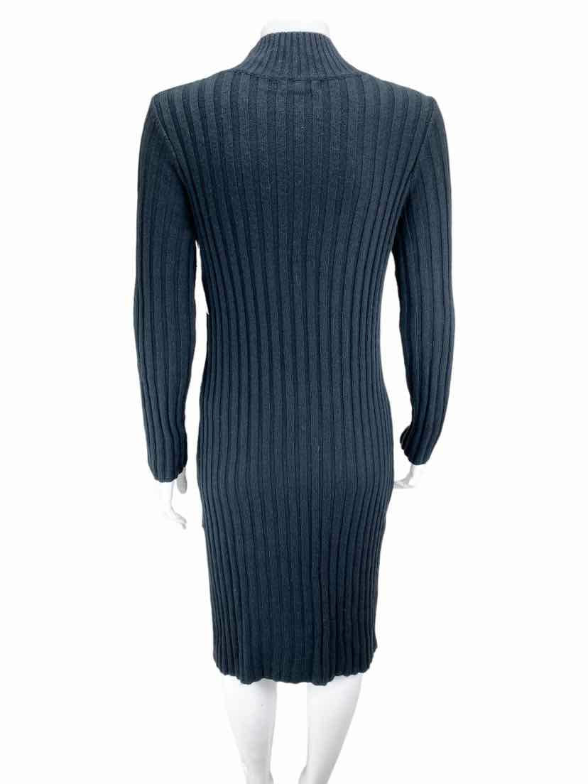 Nordstrom BP Women's Ribbed Turtleneck Sweater Dress Black Size M with Tags