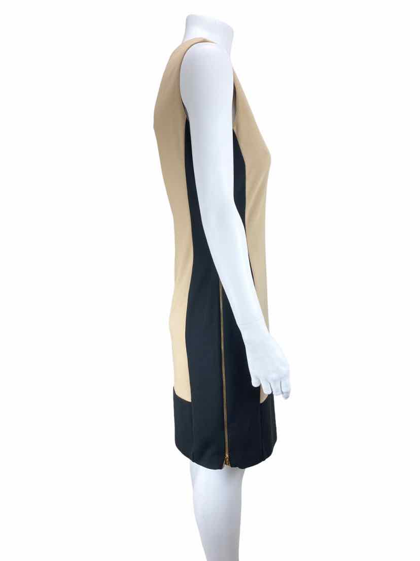 calvin klein blue and black dress Pre-Loved Calvin Klein, Women's Color-Block Dress w/ Side Zip, Sand/Black, Size 10 – Elle & Beck