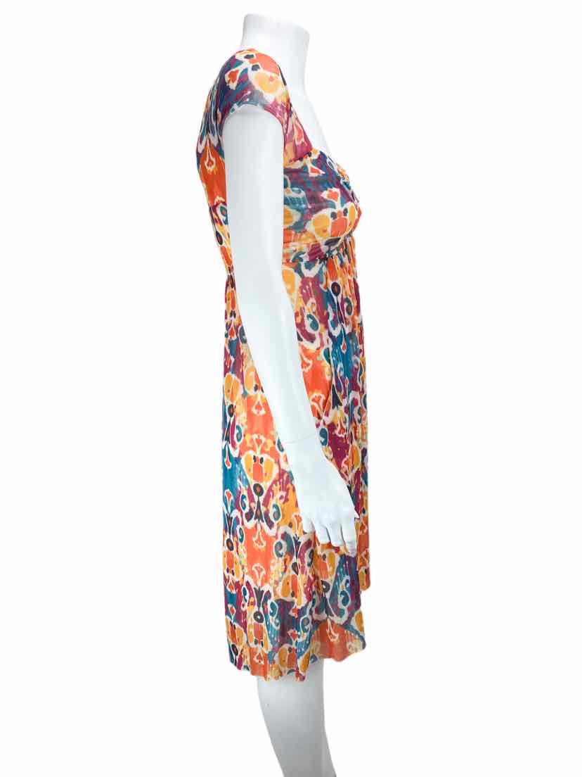 strapless open back dress Pre-Loved Anthropologie Weston Wear Women's Printed Mesh Dress Orange/Multi  Size S – Elle & Beck