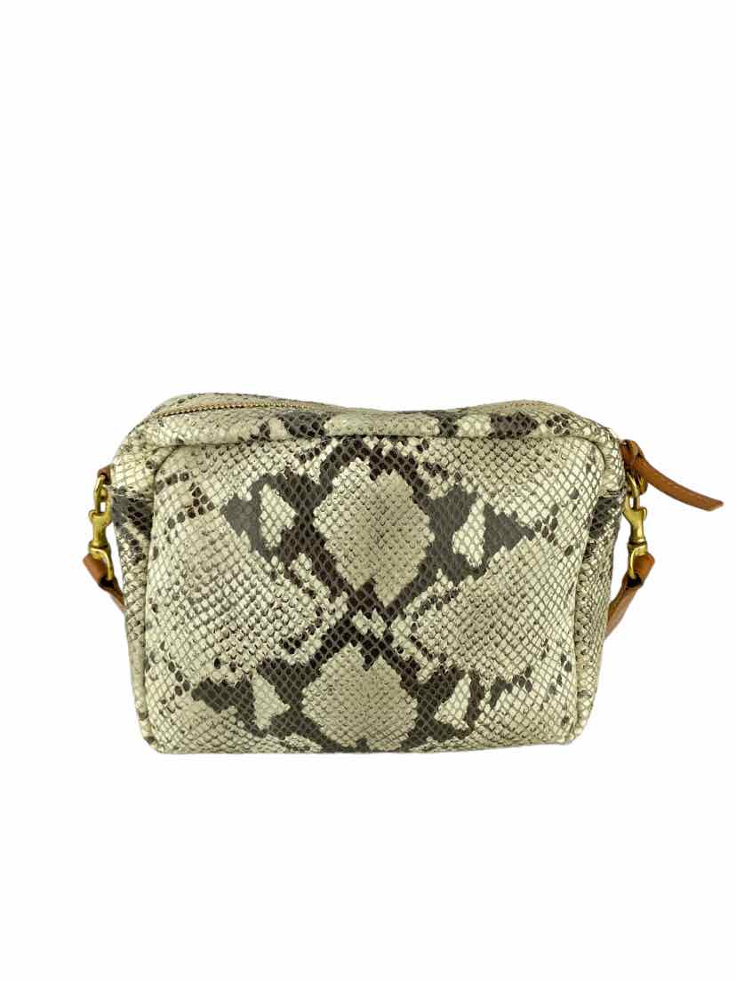 Clare V. Women's Snakeskin Crossbody Bag Natural/Multi One Size