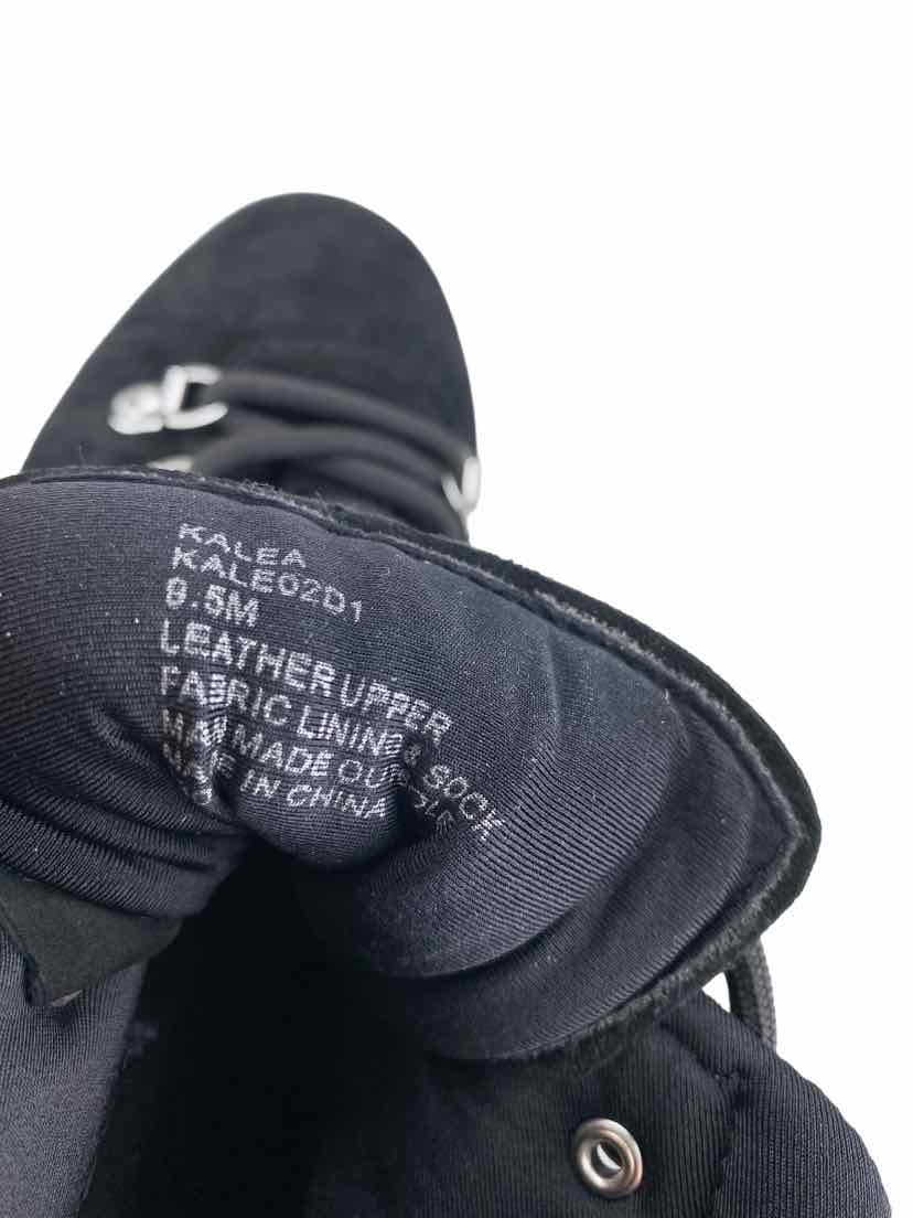 Pre Loved Steven by Steve Madden Women s Kalea Suede High Top Sneaker Black Size 9.5 Elle Beck