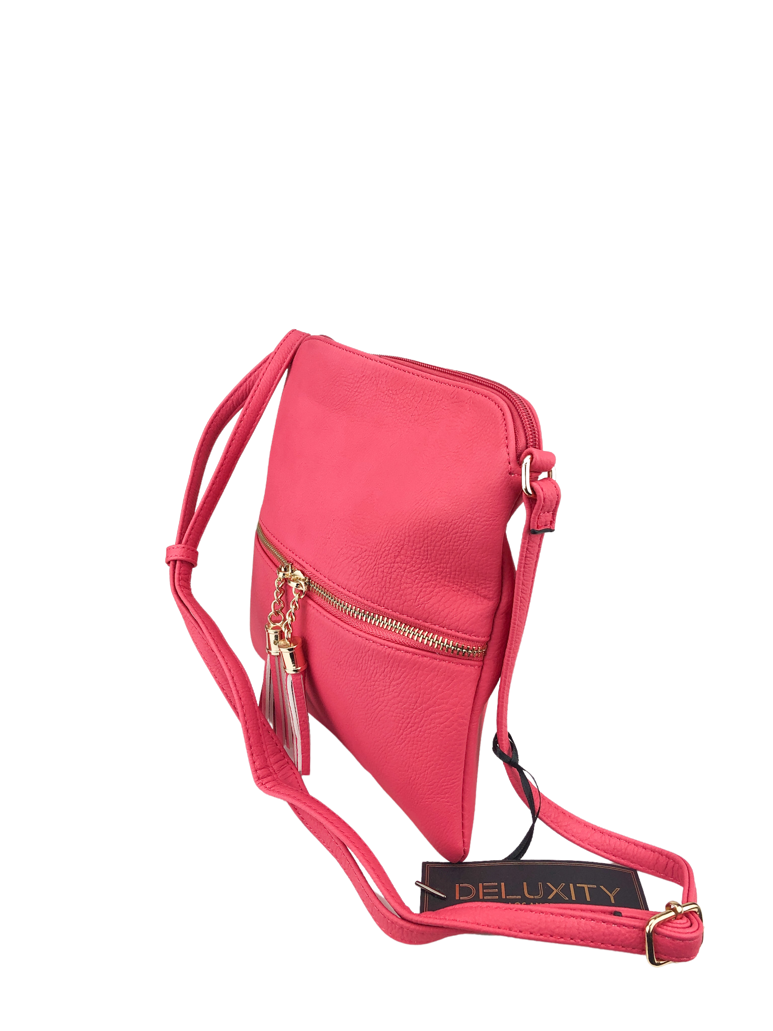 Pre Loved Deluxity Women s Crossbody Bag Hot Pink New with Tags